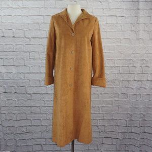 Vintage 70s Suede Leather Trench Coat 12